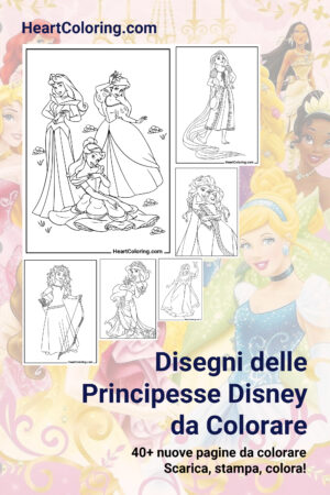 Disegni delle Principesse Disney da Colorare