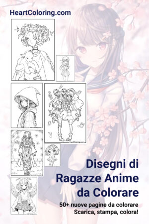 Disegni di Ragazze Anime da Colorare