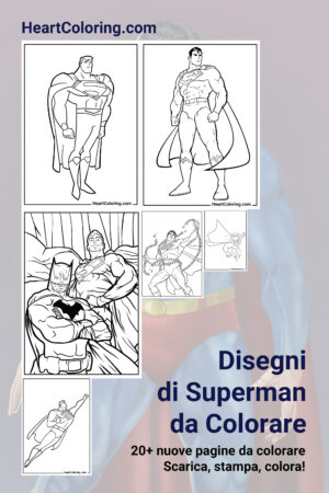Disegni da colorare di Superman gratuiti