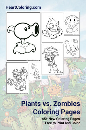 Plants vs. Zombies Coloring Pages
