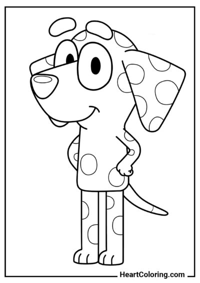 Chloe - Desenhos de Bluey para Colorir