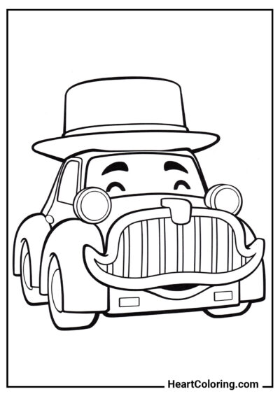 Jolly Mr. Musty - Robocar Poli Coloring Pages