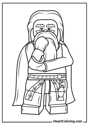 LEGO Professor Dumbledore – aus der Sammlung: "Ausmalbilder von Harry Potter"
