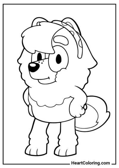 Judô - Desenhos de Bluey para Colorir