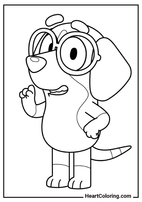 Mel - Desenhos de Bluey para Colorir