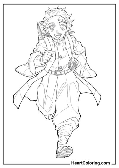 Another adventure - Demon Slayer Coloring Pages