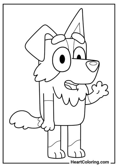 Mackenzie - Desenhos de Bluey para Colorir