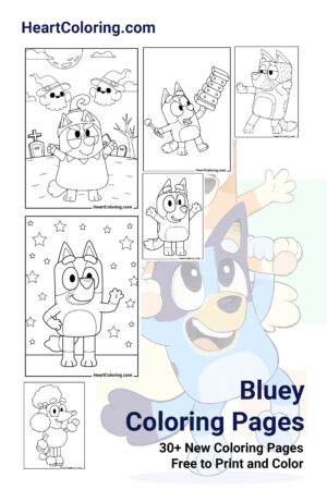 The best free Bluey coloring pages for kids