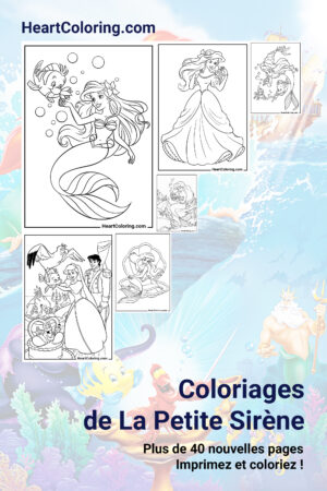 Coloriages de La Petite Sirène