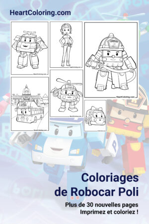 Coloriages de Robocar Poli