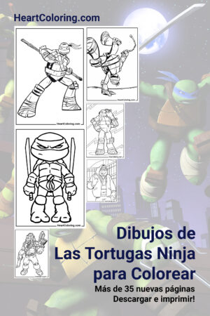 Dibujos de Las Tortugas Ninja para Colorear
