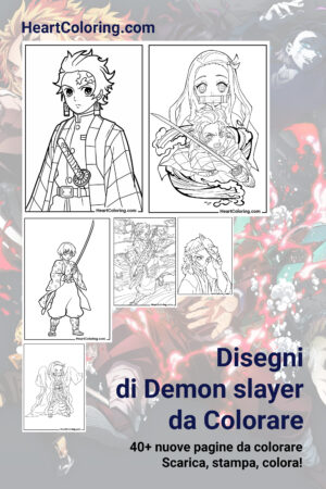 Disegni di Demon slayer da Colorare