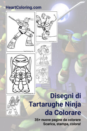 Disegni di Tartarughe Ninja da Colorare