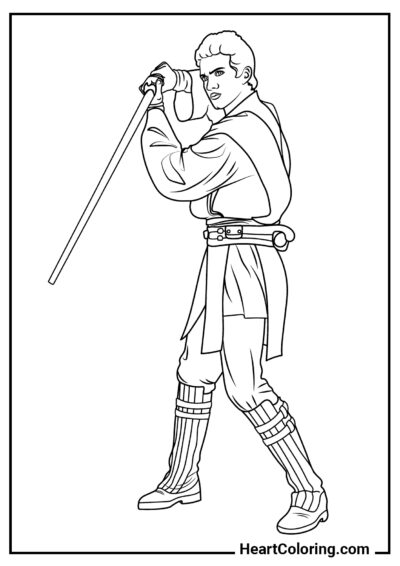 Anakin Skywalker - Star Wars Coloring Pages