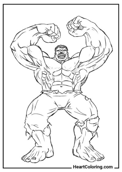 Hulk - Dibujos de Hulk para Colorear