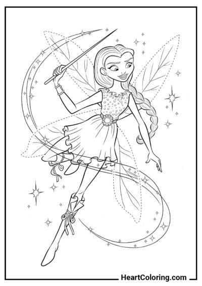 Fairy Chrysta - Sofia the First Coloring Pages