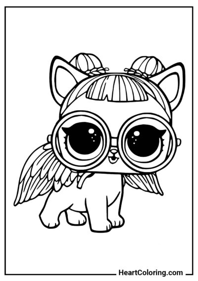 Midnight Pup - L.O.L. Surprise Dolls Coloring Pages
