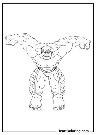Dr. Robert Bruce Banner - Disegni di Hulk da Colorare