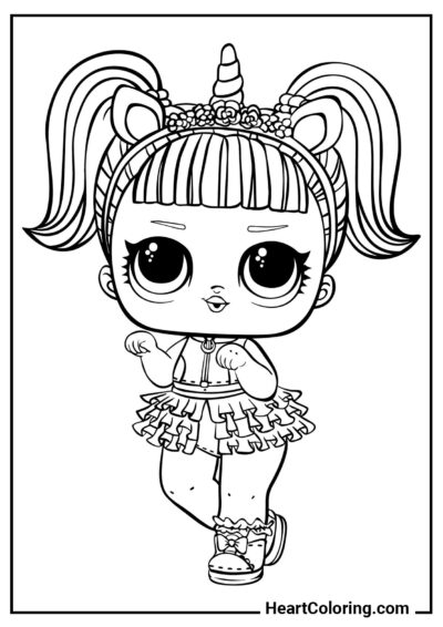 Unicorn - L.O.L. Surprise Dolls Coloring Pages