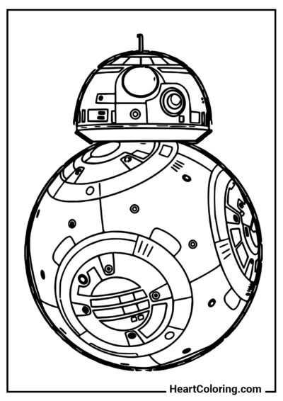 BB-8 - Star Wars Coloring Pages