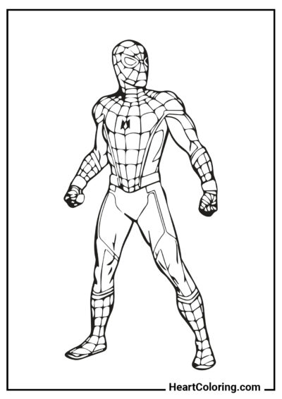 Peter Parker - Dibujos de Vengadores para Colorear