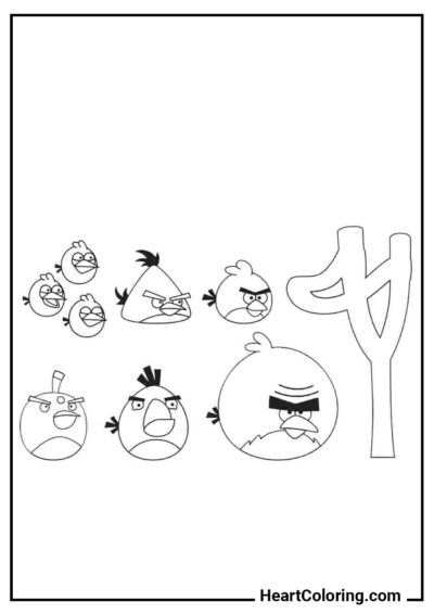 Compagnie Angry Birds - Coloriages Angry Birds