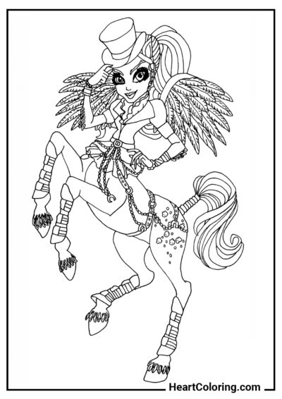 Avea Trotter - Monster High Coloring Pages