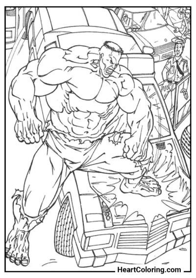 Destructeur - Coloriages Hulk