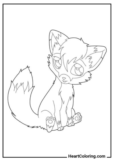 Ridiculous Fox - Foxes Coloring Pages