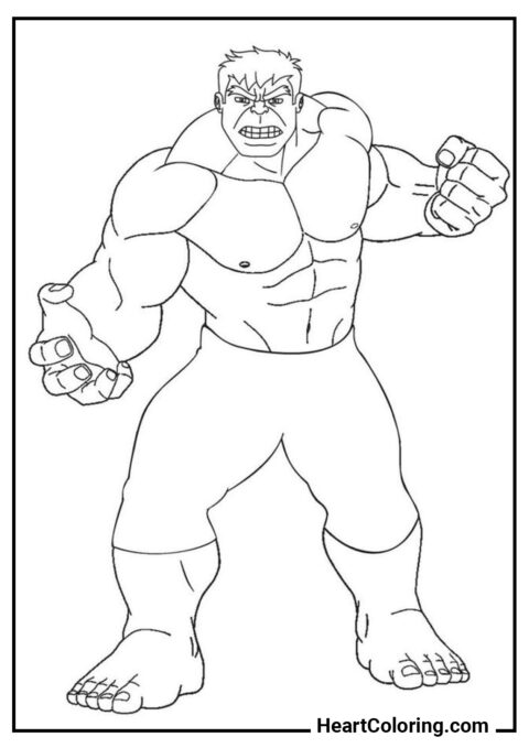 Hulk – dibujos para colorear gratis | Marvel