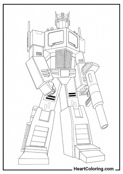 Ultra Magnus - Dibujos de Transformers para Colorear