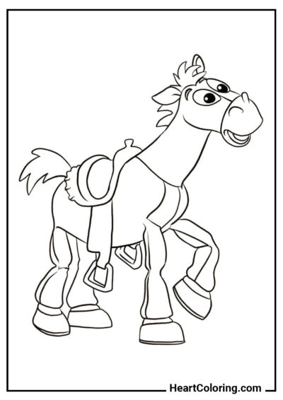 Bullseye - Toy Story Coloring Pages