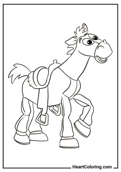 Bullseye - Coloriage Toy Story