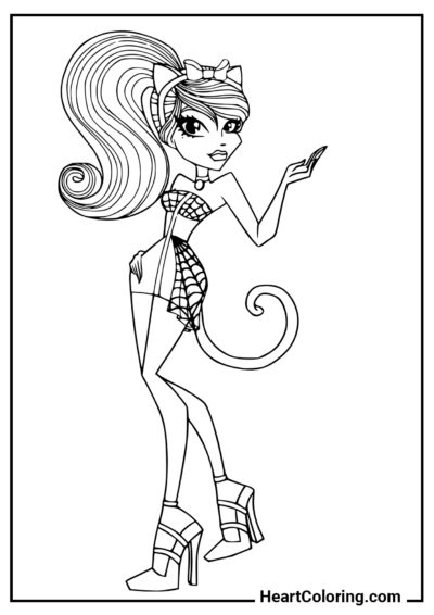 Catrine DeMew - Monster High Coloring Pages