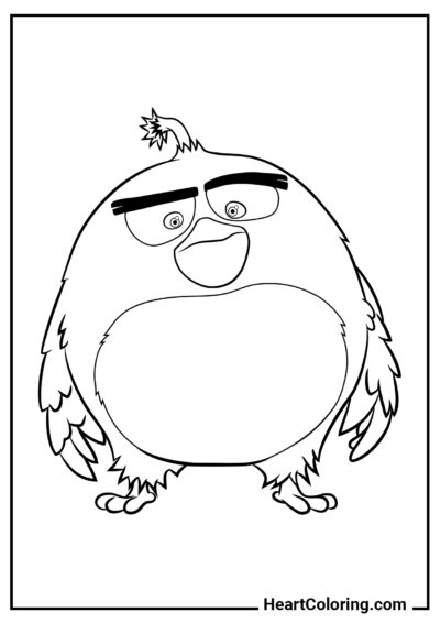 Bomb - Angry Birds Coloring Pages