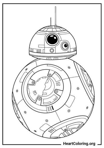 Droide BB-8 - Dibujos de Star Wars para Colorear