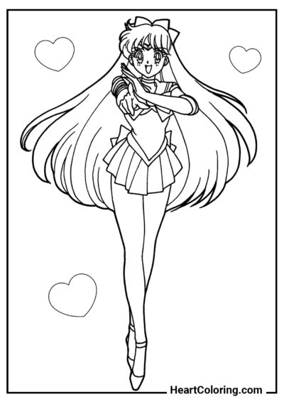 Aino Minako - Desenhos de Sailor Moon para Colorir