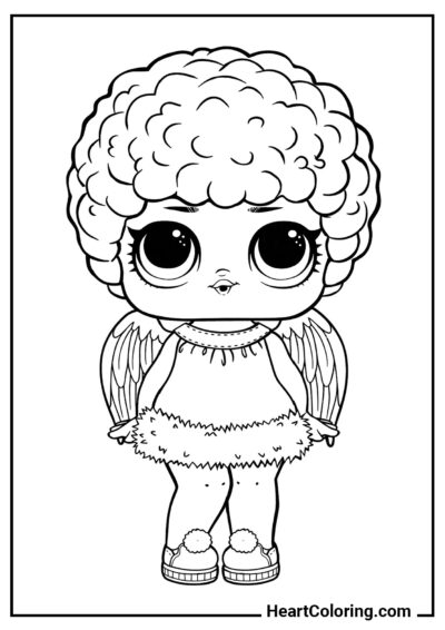 Muñeca Ángel - Dibujos de L.O.L. Surprise para Colorear