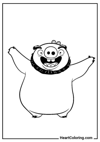 Leonard - Angry Birds Coloring Pages