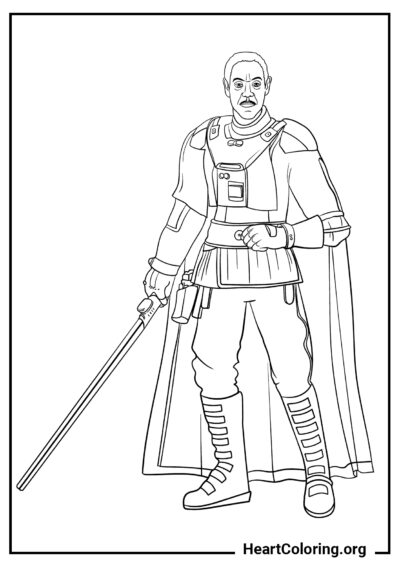 Moff Gideon - Desenhos do Star Wars para Colorir