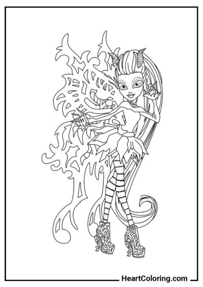 Bonita Femur - Monster High Coloring Pages