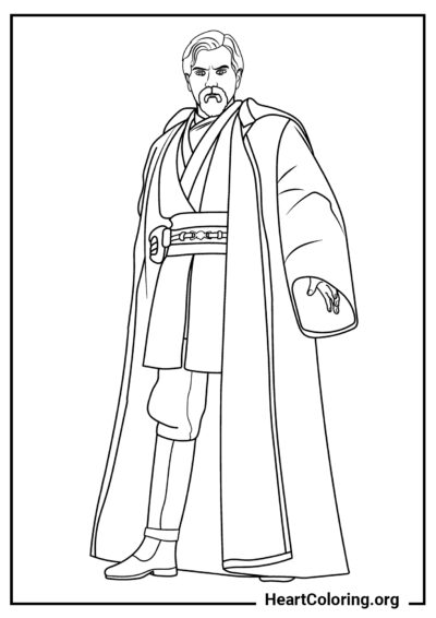 Obi-Wan Kenobi - Dibujos de Star Wars para Colorear