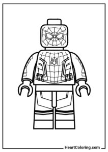 Coloring fun: LEGO Spider-Man from "Avengers Coloring Pages"