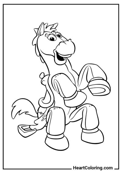 Cheerful Horse - Toy Story Coloring Pages