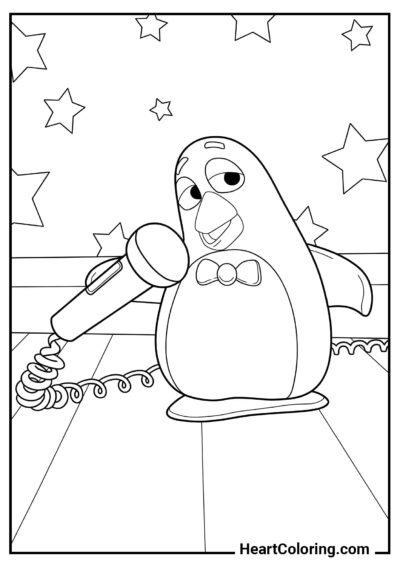 Wheezy le Pingouin - Coloriage Toy Story