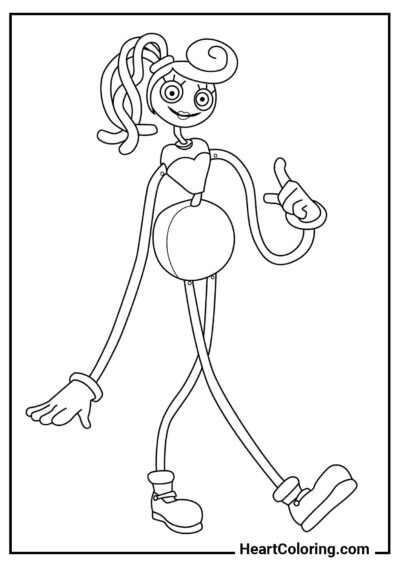 Maman Longues Jambes - Coloriages de Poppy Playtime