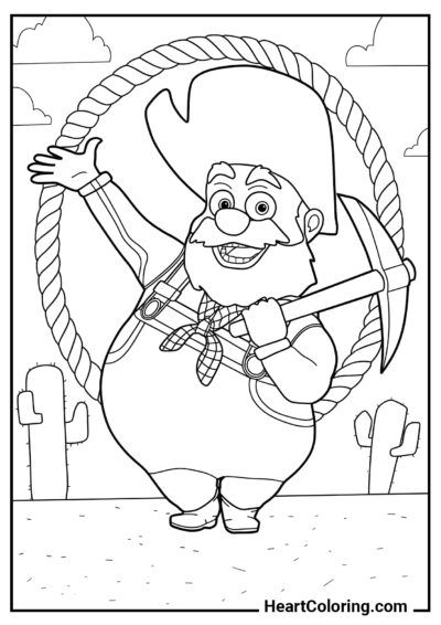 Stinky Pete (Prospector) - Toy Story Coloring Pages