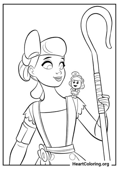 Bo Peep, la Bergère - Coloriage Toy Story