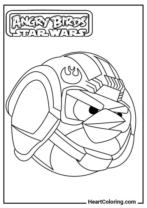 Angry Birds Star Wars - Dibujos de Angry Birds para Colorear