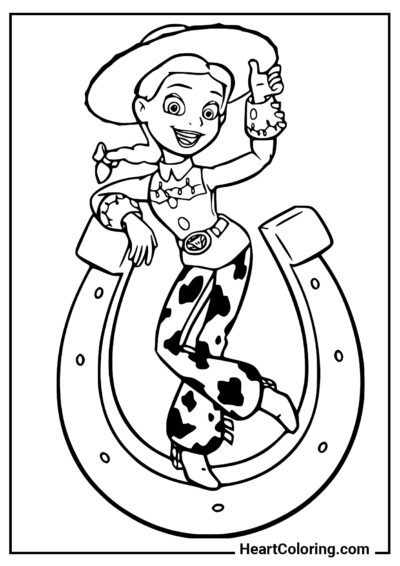 Jessie - Coloriage Toy Story